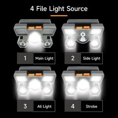 Uzlādējams LED galvas lukturītis cena un informācija | Lukturi | 220.lv