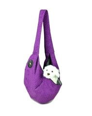 Mājdzīvnieku soma Lauren Design Premium Sara, violeta cena un informācija | Transportēšanas būri, somas | 220.lv