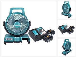 Makita DCF 203 RF bezvadu ventilators 14,4 V - 18 V + 2x 3,0 Ah akumulatori + lādētājs cena un informācija | Ventilatori | 220.lv