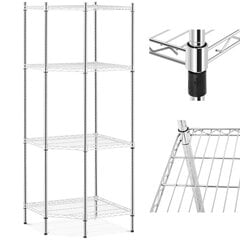 Metāla stūra grāmatu skapis ar 4 ažūriem plauktiem līdz 1 t 1000 kg 68x68x180 cm цена и информация | Стеллажи, полки | 220.lv