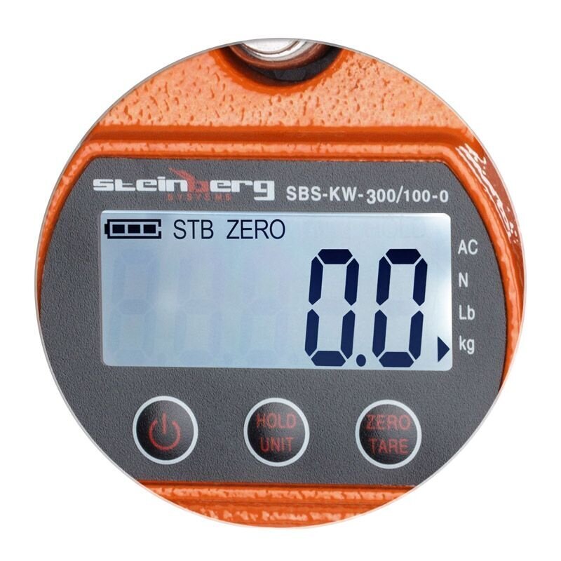 Komerciālie āķu svari medniekiem SBS-KW-300/100-O LCD līdz 300kg 10003151 cena un informācija | Rokas instrumenti | 220.lv