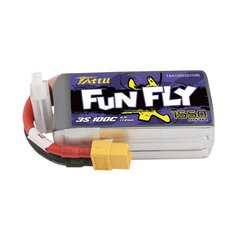 Akumulators „Tattu Funfly“ 1550mAh 11,1v 100c 3S1p cena un informācija | Akumulatori | 220.lv
