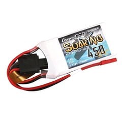 Gens ace  Аккумулятор Gens ace G-Tech Soaring 450mAh 7.4V 30C 2S1P JST-SYP цена и информация | Аккумуляторы | 220.lv