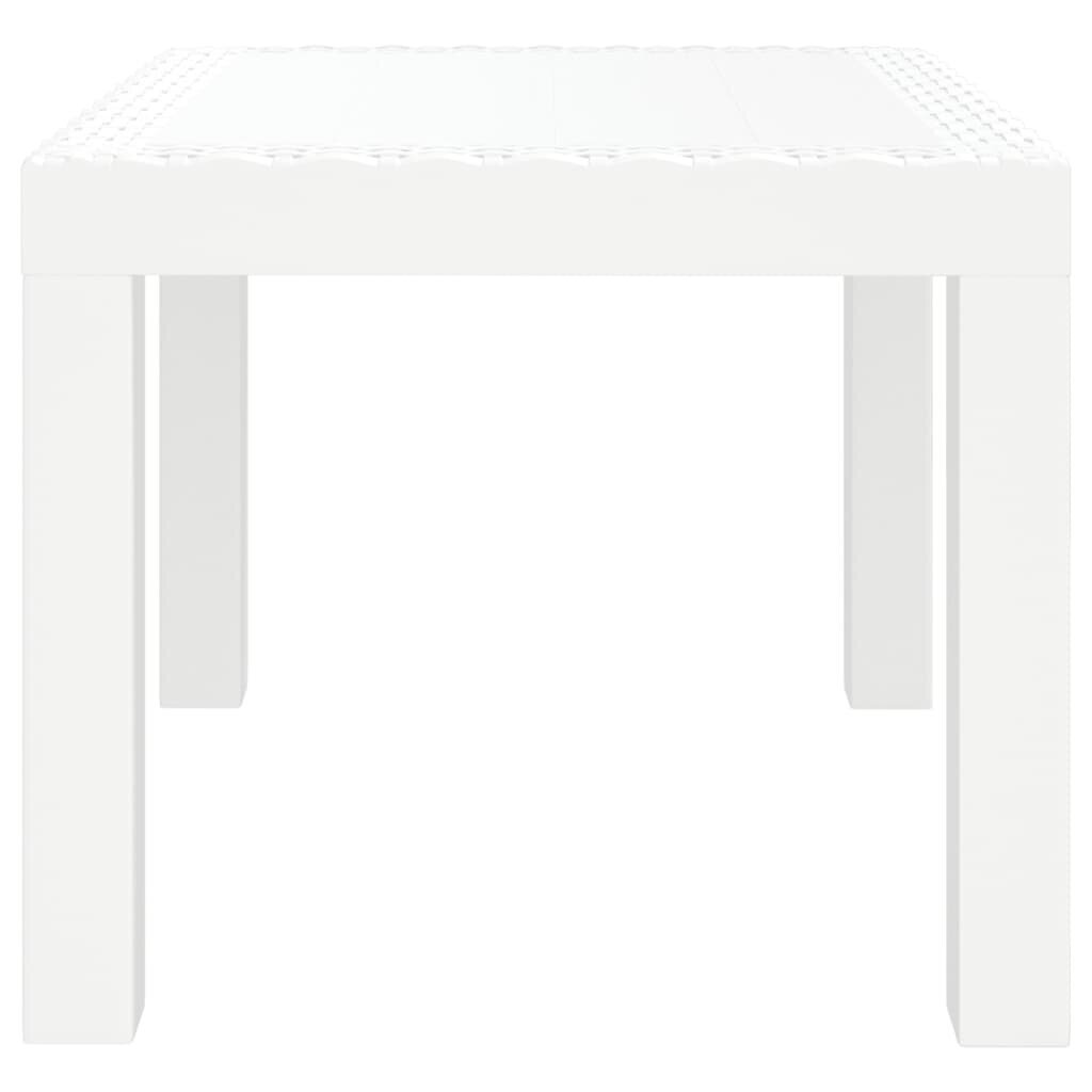 Dārza galds vidaXL, balts cena un informācija | Dārza galdi | 220.lv