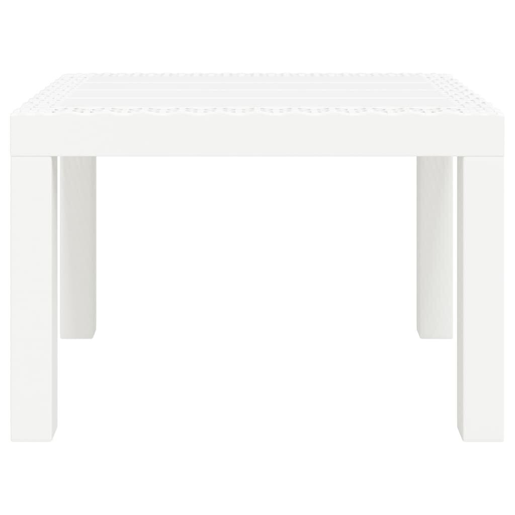 Dārza galds vidaXL, balts цена и информация | Dārza galdi | 220.lv