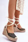 Sieviešu mežģīņu sandales Black Josephine цена и информация | Sieviešu sandales | 220.lv