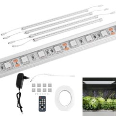 Augu augšanas lampa, 120 LED, 50 cm, 20 W, 4 gab. sudrabs cena un informācija | Diedzēšanas trauki, augu lampas | 220.lv