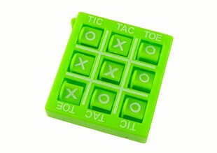 Tic-tac-toe spēle 4,5 cm, zaļa krāsā cena un informācija | Galda spēles | 220.lv