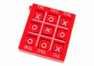 Tic-tac-toe spēle 4,5 cm, sarkana cena un informācija | Galda spēles | 220.lv