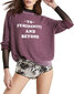 Sieviešu džemperis Wildfox, violets cena un informācija | Sieviešu džemperi | 220.lv