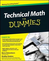 Technical Math For Dummies цена и информация | Книги по экономике | 220.lv