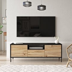 TV statīvs, Asir, 140x47x36 cm, melns cena un informācija | TV galdiņi | 220.lv