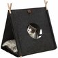 Telts formas guļvieta kaķiem Trixie, 46x52x50 cm, pelēka cena un informācija | Suņu gultas, spilveni, būdas | 220.lv