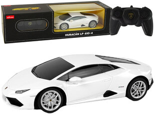 Tālvadības pults vadāmā automašīna Lamborghini, balta cena un informācija | Rotaļlietas zēniem | 220.lv