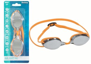 Очки для плавания Black Mirror, Bestway 21066, оранжевые цена и информация | Очки для плавания | 220.lv