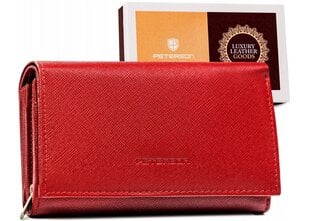 Большой женский кошелек Peterson D22, красный цена и информация | Женские кошельки, держатели для карточек | 220.lv