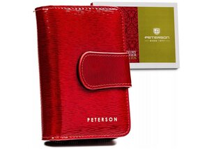 Mazs sieviešu maks Peterson S14, sarkans cena un informācija | Sieviešu maki, karšu maki | 220.lv