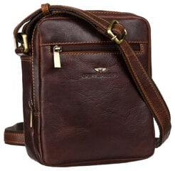 Мужская сумка Peterson B7, коричневая цена и информация | Мужские сумки | 220.lv