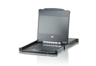 Aten 8-Port 17.3" DVI Full HD LCD KVM Switch (USB) cena un informācija | Drošības sistēmu piederumi | 220.lv