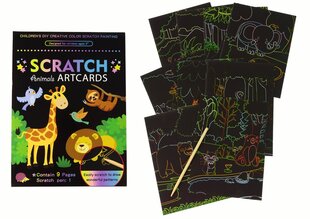 Grāmata bērniem Scratch, džungļu dzīvnieki cena un informācija | Attīstošās rotaļlietas | 220.lv