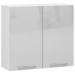 Кухонный шкаф Akord Oliwia W80, белый/серый цвет цена и информация | Кухонные шкафчики | 220.lv