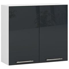 Кухонный шкаф Akord Oliwia W80, белый/серый цвет цена и информация | Кухонные шкафчики | 220.lv