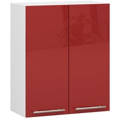 Кухонный шкаф Akord Oliwia W60, белый/красный цвет цена и информация | Кухонные шкафчики | 220.lv