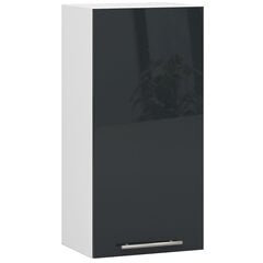 Кухонный шкаф Akord Oliwia W40, белый/серый цвет цена и информация | Кухонные шкафчики | 220.lv
