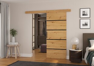 Дверь раздвижная ADRK Furniture Muschu 96, коричневая цена и информация | Шкафы | 220.lv