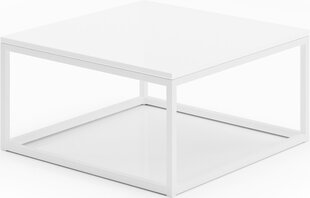 Kafijas galdiņš ADRK Furniture Belten 65x65cm, balts цена и информация | Журнальные столики | 220.lv