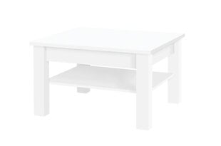 Kafijas galdiņš ADRK Furniture Cesiro, 80x80 cm, balts cena un informācija | Žurnālgaldiņi | 220.lv