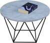 Kafijas galdiņš ADRK Furniture Liam, 55x55cm, pelēks/melns cena un informācija | Žurnālgaldiņi | 220.lv