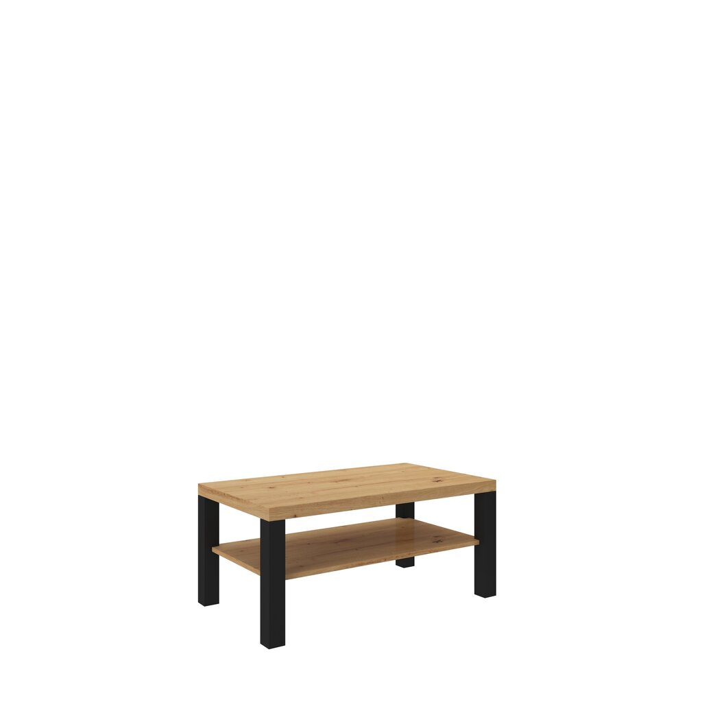 Kafijas galdiņš ADRK Furniture Sven, 115x65cm, brūns/melns цена и информация | Žurnālgaldiņi | 220.lv