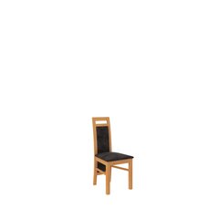 Krēsls K34, brūns/melns cena un informācija | Virtuves un ēdamistabas krēsli | 220.lv