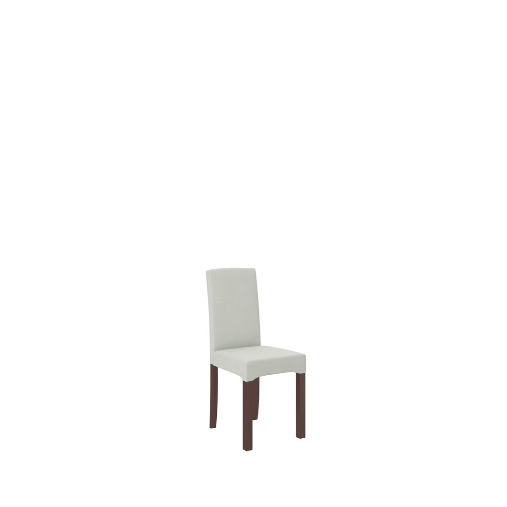 Krēsls K61, balts/brūns cena un informācija | Virtuves un ēdamistabas krēsli | 220.lv