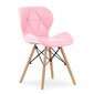 Krēsls Lago, rozā cena un informācija | Virtuves un ēdamistabas krēsli | 220.lv