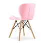 Krēsls Lago, rozā цена и информация | Virtuves un ēdamistabas krēsli | 220.lv