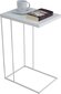 Sānu galds ADRK Furniture Dru, 62x30x40 cm, balts cena un informācija | Žurnālgaldiņi | 220.lv