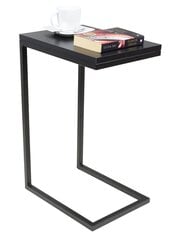 Sānu galds ADRK Furniture Spark, 62x30x40 cm, melnas cena un informācija | Žurnālgaldiņi | 220.lv