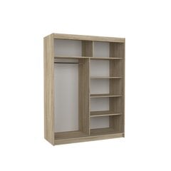 Шкаф ADRK Furniture со светодиодным освещением Iness 150, черный цвет цена и информация | Шкафы | 220.lv