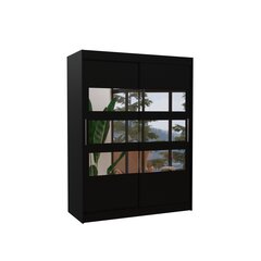 Skapis ADRK Furniture Florento 150, melns cena un informācija | Skapji | 220.lv