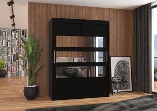 Skapis ADRK Furniture Florento 150, melns cena un informācija | Skapji | 220.lv