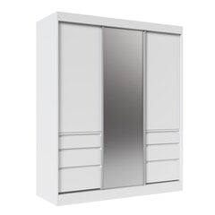 Шкаф ADRK Furniture Haidar 180, белый цена и информация | Шкафы | 220.lv