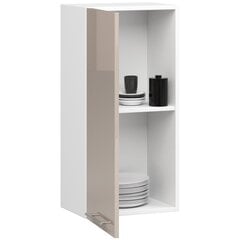 Кухонный шкаф Akord Oliwia W40, белый/коричневый цвет цена и информация | Кухонные шкафчики | 220.lv