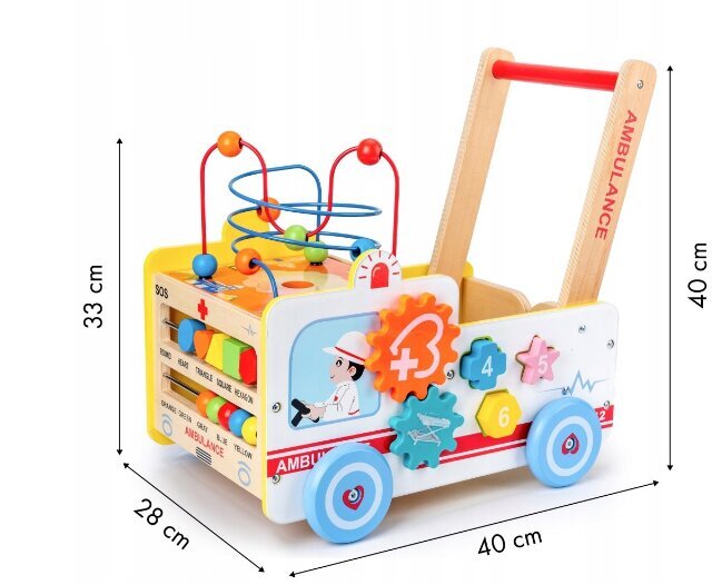 Koka bērnu ratiņi 2in1 Ecotoys cena un informācija | Attīstošās rotaļlietas | 220.lv