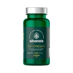 Silvanols D3 + Omega 3 kapsulas N60 цена и информация | Витамины, пищевые добавки, препараты для хорошего самочувствия | 220.lv