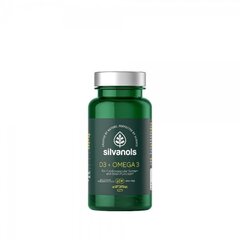 Silvanols D3 + Omega 3 kapsulas N60 цена и информация | Витамины, пищевые добавки, препараты для хорошего самочувствия | 220.lv