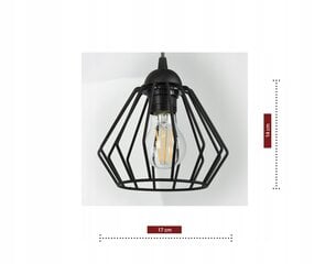 Luxolar sienas lampa, melna, E27, 60 W cena un informācija | Sienas lampas | 220.lv