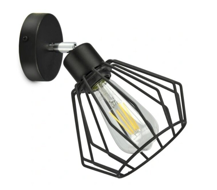 Luxolar sienas lampa, melna, E27, 60 W cena un informācija | Sienas lampas | 220.lv