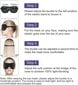 3D miega maska unisex, melna цена и информация | Naktskrekli, pidžamas | 220.lv